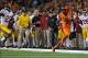 Nov 1, 2013; Corvallis, OR, USA; Oregon State Beavers wide receiver Brandin Cooks (7) races down the sideline against USC Trojans safety Leon McQuay III (22) in the second half at Reser Stadium. Mandatory Credit: Jaime Valdez-USA TODAY Sports