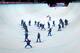 SOCHI, RUSSIA - FEBRUARY 20: Slippers create a heart shape down the halfpipe after the Freestyle Skiing Ladies' Ski Halfpipe Finals on day thirteen of the 2014 Winter Olympics at Rosa Khutor Extreme Park on February 20, 2014 in Sochi, Russia. (Photo by