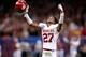 NEW ORLEANS, LA - JANUARY 02: Dakota Austin #27 of the Oklahoma Sooners celebrates after defeating the Alabama Crimson Tide 45-31 during the Allstate Sugar Bowl at the Mercedes-Benz Superdome on January 2, 2014 in New Orleans, Louisiana. (Photo by Stree