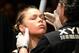 Dec 28, 2013; Las Vegas, NV, USA; Ronda Rousey gets ready to enter the cage for her UFC Women's Bantamweight Championship Bout against Miesha Tate (not pictured) at the MGM Grand Garden Arena. Rousey won. Mandatory Credit: Jayne Kamin-Oncea-USA TODAY Sp