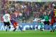 LONDON, ENGLAND - MAY 28: Wayne Rooney of Manchester United (L) scores the equalising goal past Victor Valdes of FC Barcelona (2R) during the UEFA Champions League final between FC Barcelona and Manchester United FC at Wembley Stadium on May 28, 2011 in