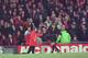 25 JAN 1995: ERIC CANTONA OF MANCHESTER UNITED IS INVOLVED IN A FIGHT WITH A FAN AFTER HE WAS SENT OFF DURING THE CRYSTAL PALACE V MANCHESTER UNITED MATCH AT SELHURST PARK. Mandatory Credit: Shaun Botterill/ALLSPORT