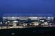 MUNICH, GERMANY - APRIL 20: An illumination test is run on the Allianz Arena on April 20, 2005 in Munich. The Allianz Arena will be the future home stadium of soccer clubs FC Bayern Munich and TSV 1860 Munich and will also host the opening game of the FI