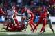 TUCSON, AZ - NOVEMBER 23: Running back De'Anthony Thomas #6 of the Oregon Ducks rushes the football against the Arizona Wildcats during the college football game at Arizona Stadium on November 23, 2013 in Tucson, Arizona. The Wildcats defeated the Ducks
