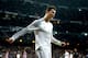 MADRID, SPAIN - FEBRUARY 05: Cristiano Ronaldo of Real Madrid CF reacts as he fails to score during the Copa del Rey semifinal first leg match between Real Madrid CF and Club Atletico Madrid at Estadio Santiago Bernabeu on February 5, 2014 in Madrid, Spai