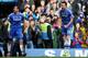 LONDON, ENGLAND - FEBRUARY 22: Frank Lampard of Chelsea (L) celebrates with John Terry as he scores their first goal during the Barclays Premier League match between Chelsea and Everton at Stamford Bridge on February 22, 2014 in London, England. (Photo