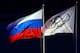 SOCHI, RUSSIA - FEBRUARY 07: The Russian and Olympic flags fly during the Opening Ceremony of the Sochi 2014 Winter Olympics at Fisht Olympic Stadium on February 7, 2014 in Sochi, Russia. (Photo by Martin Rose/Getty Images)