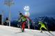 SOCHI, RUSSIA - FEBRUARY 22: Scott Perras (L) of Canada and Tomas Hasilla of Slovakia compete during the Men's 4 x 7.5 km Relay during day 15 of the Sochi 2014 Winter Olympics at Laura Cross-country Ski & Biathlon Center on February 22, 2014 in Sochi, Ru