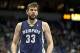 Jan 31, 2014; Minneapolis, MN, USA; Memphis Grizzlies center Marc Gasol (33) against the Minnesota Timberwolves at Target Center. The Grizzlies defeated the Timberwolves 94-90. Mandatory Credit: Brace Hemmelgarn-USA TODAY Sports