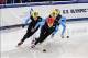 Jan 5, 2014; Kearns, UT, USA; Jessica Smith in front of the women's A final in the 1000m of the U.S. Olympic short track speedskating trials at Utah Olympic Oval. Mandatory Credit: Chris Nicoll-USA TODAY Sports