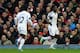LIVERPOOL, ENGLAND - FEBRUARY 23: Wilfried Bony of Swansea City celebrates scoring his team's second goal during the Barclays Premier League match between Liverpool and Swansea City at Anfield on February 23, 2014 in Liverpool, England. (Photo by Clive