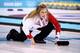SOCHI, RUSSIA - FEBRUARY 20: Jennifer Jones of Canada in action during the Gold medal match between Sweden and Canada on day 13 of the Sochi 2014 Winter Olympics at Ice Cube Curling Center on February 20, 2014 in Sochi, Russia. (Photo by Clive Mason/Get
