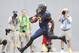 Aug 31, 2013; Morgantown, WV, USA; West Virginia Mountaineers running back Charles Sims (3) carries the ball into the end zone for a touchdown against the William & Mary Tribe during the first quarter at Milan Puskar Stadium. Mandatory Credit: Charles LeC