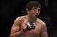 Oct 19, 2013; Houston, TX, USA; Gilbert Melendez fights against Diego Sanchez (not pictured) in their lightweight bout during UFC 166 at Toyota Center. Mandatory Credit: Andrew Richardson-USA TODAY Sports