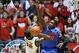 Feb 22, 2014; Oxford, MS, USA; Florida Gators guard Michael Frazier II (20) defends against Mississippi Rebels guard Jarvis Summers (32) at Tad Smith Coliseum. Mandatory Credit: Nelson Chenault-USA TODAY Sports