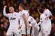 LONDON, ENGLAND - FEBRUARY 22: Wayne Rooney of Manchester United celebrates with team mates after scoring during the Barclays Premier League match between Crystal Palace and Manchester United at Selhurst Park on February 22, 2014 in London, England. (Ph
