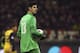 MILAN, ITALY - FEBRUARY 19: Thibaut Courtois of Club Atletico de Madrid looks on during the UEFA Champions League Round of 16 match between AC Milan and Club Atletico de Madrid at Stadio Giuseppe Meazza on February 19, 2014 in Milan, Italy. (Photo by Ma