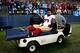 Mike Iupati suffered a broken fibula in the NFC title game and was carted off the field.