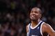 PORTLAND, OR - FEBRUARY 11: Kevin Durant #35 of the Oklahoma City Thunder smiles during the game against the Portland Trail Blazers on February 11, 2014 at the Moda Center Arena in Portland, Oregon. NOTE TO USER: User expressly acknowledges and agrees tha