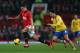 MANCHESTER, ENGLAND - NOVEMBER 10: Robin van Persie of Manchester United competes with Mikel Arteta of Arsenal during the Barclays Premier League match between Manchester United and Arsenal at Old Trafford on November 10, 2013 in Manchester, England. (P