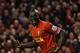 LIVERPOOL, ENGLAND - DECEMBER 07: Mamadou Sakho of Liverpool celebrates scoring his team's second goal during the Barclays Premier League match between Liverpool and West Ham United at Anfield on December 7, 2013 in Liverpool, England. (Photo by Clive B