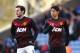 LONDON, ENGLAND - FEBRUARY 22: Juan Mata and Shinji Kagawa of Manchester United warm up prior to the Barclays Premier League match between Crystal Palace and Manchester United at Selhurst Park on February 22, 2014 in London, England. (Photo by Laurence G
