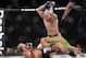 Nov 2, 2013; Long Beach, CA, USA; Akop Stepanyan (red gloves) fights against Mike Richman (blue gloves) during a Bellator featherweight fight at the Long Beach Arena. Richman won the fight. Mandatory Credit: Jayne Kamin-Oncea-USA TODAY Sports