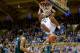 DURHAM, NC - DECEMBER 28: Rodney Hood #5 of the Duke Blue Devils hangs on the rim as he dunks against the Eastern Michigan Eagles during their game at Cameron Indoor Stadium on December 28, 2013 in Durham, North Carolina. Hood was called for a tecnical f