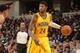 INDIANAPOLIS - FEBRUARY 25: Paul George #24 of the Indiana Pacers handles the ball against the Los Angeles Lakers at Bankers Life Fieldhouse on February 25, 2014 in Indianapolis, Indiana. NOTE TO USER: User expressly acknowledges and agrees that, by down