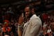 MIAMI, FL - February 23: LeBron James #6 of the Miami Heat smiles and looks on against the Chicago Bulls at the American Airlines Arena in Miami, Florida on Feb. 3, 2014. NOTE TO USER: User expressly acknowledges and agrees that, by downloading and/or usi