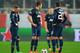 PIRAEUS, GREECE - FEBRUARY 25: (L-R) Wayne Rooney, Michael Carrick and Robin van Persie of Manchester United react as they restart the game after conceding the first goal during the UEFA Champions League Round of 16 first leg match between Olympiacos FC