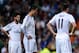 MADRID, SPAIN - SEPTEMBER 28: Gareth Bale (L) Cristiano Ronaldo (C) and Francisco Alarcon Isco of Real Madrid CF look on during the La Liga match between Real Madrid CF and Club Atletico de Madrid at Bernabeu on September 28, 2013 in Madrid, Spain. (Pho