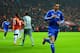 ISTANBUL, TURKEY - FEBRUARY 26: Fernando Torres of Chelsea turns to celebrate scoring the opening goal during the UEFA Champions League Round of 16 first leg match between Galatasaray AS and Chelsea at Ali Sami Yen Arena on February 26, 2014 in Istanbul,