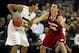 Nov 16, 2013; Green Bay, WI, USA; Wisconsin-Green Bay Phoenix guard Jordan Fouse (4) looks to pass as Wisconsin Badgers forward Sam Dekker (15) defends at the Resch Center in Ashwaubenon. The Wisconsin Badgers defeated Wisconsin-Green Bay 69-66. Mandator