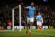MANCHESTER, ENGLAND - DECEMBER 14: Fernandinho of Manchester City celebrates scoring their fifth goal past Wojciech Szczesny of Arsenal during the Barclays Premier League match between Manchester City and Arsenal at Etihad Stadium on December 14, 2013 in
