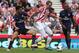 STOKE ON TRENT, ENGLAND - AUGUST 26: Glenn Whelan of Stoke City is challenged by MIkel Arteta (L) during the Barclays Premier League match between Stoke City and Arsenal at the Britannia Stadium on August 26, 2012 in Stoke on Trent, England. (Photo by D