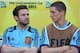 FORTALEZA, BRAZIL - JUNE 23: Juan Mata and Fernando Torres of Spain look on prior to the FIFA Confederations Cup Brazil 2013 Group B match between Nigeria and Spain at Castelao on June 23, 2013 in Fortaleza, Brazil. (Photo by Clive Rose/Getty Images)