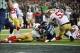 Bowman secured the fumble recovery all the way to the ground despite this cringe-inducing knee injury.