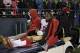 Familiar sight much? Mario Manningham is carted off following his knee injury suffered in 2012.