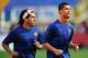 ROME - MAY 26: Carlos Tevez and Cristiano Ronaldo of Manchester United run as they attend the Manchester United training session prior to UEFA Champions League Final versus Barcelona at the Stadio Olimpico on May 26, 2009 in Rome, Italy. (Photo by Shaun