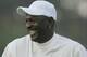 CHARLOTTE, NC - MAY 02: Basketball star Michael Jordan laughs on the first tee during the pro-am at the Wachovia Championship at Quail Hollow Country Club on May 2, 2007 in Charlotte, North Carolina. (Photo by Scott Halleran/Getty Images)