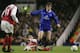 LONDON - NOVEMBER 9: Kevin Kilbane of Everton is tackled by Mathieu Flamini of Arsenal during the Carling Cup Fourth Round match between Arsenal and Everton at Highbury on November 9, 2004 in London, England. (Photo by Ben Radford/Getty Images)