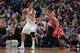 DALLAS, TX - JANUARY 29: Dirk Nowitzki #41 of the Dallas Mavericks controls the ball against Chandler Parsons #25 of the Houston Rockets on January 29, 2014 at the American Airlines Center in Dallas, Texas. NOTE TO USER: User expressly acknowledges and ag