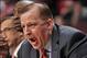 Feb 26, 2014; Chicago, IL, USA; Chicago Bulls head coach Tom Thibodeau during the second half against the Golden State Warriors at the United Center. The Bulls beat the Warriors 103-83. Mandatory Credit: Rob Grabowski-USA TODAY Sports
