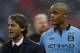 City skipper Vincent Kompany looks on as City miss out last year.