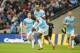 LONDON, ENGLAND - MARCH 02: Yaya Toure of Manchester City celebrates his goal with Vincent Kompany of Manchester City during the Capital One Cup Final between Manchester City and Sunderland at Wembley Stadium on March 2, 2014 in London, England. (Photo
