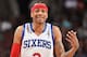 PHILADELPHIA - JANUARY 20: Allen Iverson #3 of the Philadelphia 76ers smiles on the court during the game against the Portland Trail Blazers on January 20, 2010 at Wachovia Center in Philadelphia, Pennsylvania. The Blazers won 98-90. NOTE TO USER: User