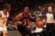 MIAMI, FL - February 27: Dwyane Wade #3 of the Miami Heat handles the ball during a game against the New York Knicks at the American Airlines Arena in Miami, Florida on Feb. 27, 2014. NOTE TO USER: User expressly acknowledges and agrees that, by downloadi