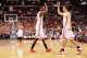 COLUMBUS, OH - FEBRUARY 19: Sam Thompson #12 and Aaron Craft #4 of the Ohio State Buckeyes celebrate in the second half during a game against the Northwestern Wildcats on February 19, 2014 at Value City Arena in Columbus, Ohio. Ohio State defeated Northw