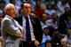 Legendary coaches, Roy Williams and Mike Krzyzewski